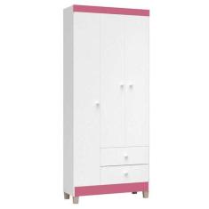 Guarda Roupa Infantil Ternura Baby 3 Portas Branco  Incorplac - INCORP