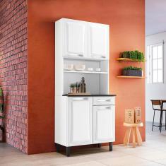Cozinha Compacta Itatiaia Pratika com 4 Portas, 1 Gaveta e 5 Prateleiras - 80cm de largura