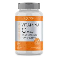 Vitamina C 500Mg + Zinco 7Mg 60 Caps Vegano Lauton Nutrition