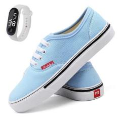Tenis Feminino Cano Baixo Skateboard Casual Classico Confort-Feminino