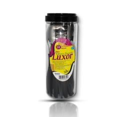 Jogo Talheres Faqueiro 24 Peças Cabo Preto 123Útil Inox - 123util