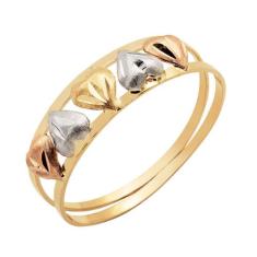 Anel de Ouro 5 Corações Feminino - Meu Anel, 20