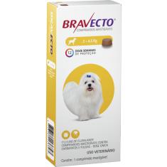 Antipulgas e Carrapatos MSD Bravecto para Cães de 2 a 4,5 Kg - 112,5 mg