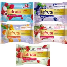 5UN La Fruta Sabonete  Barra Vegetal 150G Davene