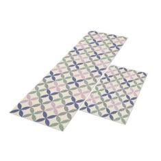 Tapete Passadeira de Cozinha Stars Bg 120x40 + Capacho 60x40 - Style B