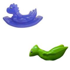 Balanço e Gangorra Dino - Conjunto Infantil para Playgrounds Seguros e Divertidos