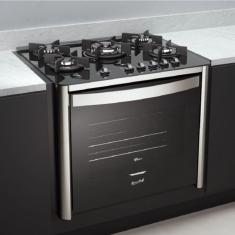 Fogão de Embutir 5 Bocas Fischer Tripla Chama Gran Cheff Gás com Dourador