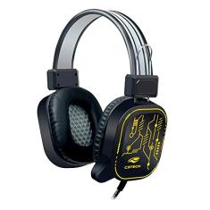 C3Tech Headset Gamer PH-G320BKV2 CRANE Preto USB Com microfone Omnidirecional Audio Stereo Acoplamento Circumaural (OVER-EAR) com Iluminacao multicores