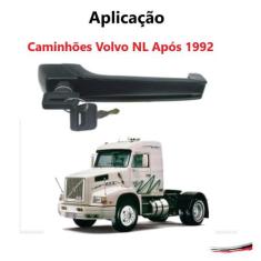 Maçaneta Externa C/ Chave Porta Esquerda Cam Volvo Após 92 F103 - Univ