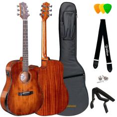 Violão Waldman Folk Sólido Abadia Dcex-1841 Fsb C/ Bag