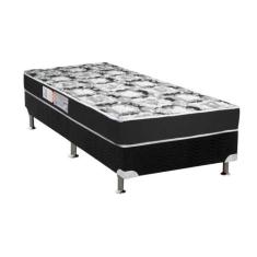 Cama Box Solteiro: Colchão Espuma Luckspuma D28 Celebrity + Base CRC S
