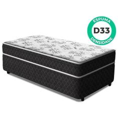 Cama Box Solteiro Conjugada Benfica Ortopédica Vstore 88x188x52cm - V-