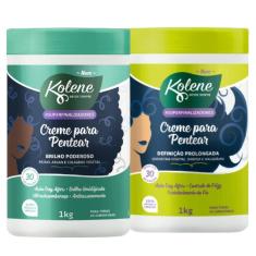 Kit Kolene Creme para Pentear Brilho Poderoso + Definição Prolongada
