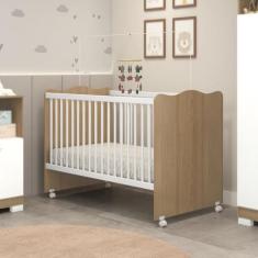 Berço Mini Cama Lolly com Rodízios 1,32cm X 0,77cm X 0,95cm. - Móveis 