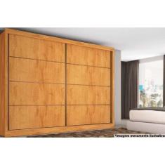 Guarda Roupa Casal 2 Portas De Correr E 6 Gavetas Sevilha Peroba - Europa