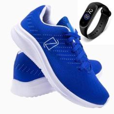Tênis Masculino Esporte Leve Conforto + Relógio-Masculino