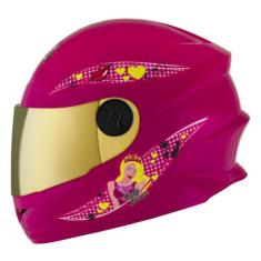 Capacete Fechado Mixs Start Infantil Selfie, ROSA, 54