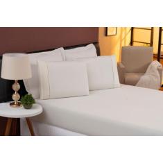 Jogo de lençol King 3 peças micropercal Palha - Essência Enxovais