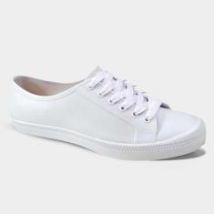 Tênis Branco Casual Leve Feminino Básico Donna Martins, Branco, 36