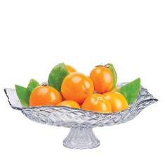Saladeira em Vidro com Pé Para Saladeira e Fruteira Gourmet - Ruvolo