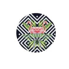 Sousplat Flamingos - NSW, 1 Peça, com base