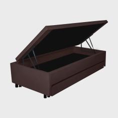 Bicama com Baú Solteiro 96x203 Cm Courino