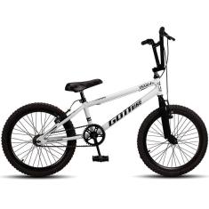 Bicicleta Infantil Aro 20 Bmx Freio V-brake Branco E Preto Gottbike