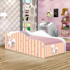 Mini Cama Fun Unicórnio Meigo Infantil Com Colchão