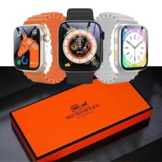 Relogio Inteligente Smart Watch W69 Ultra Mini Gps Nfc Tela Amoled Mas