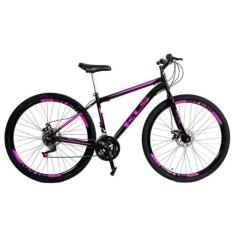 Bicicleta Aro 29 Kls Sport Gold Freio Disco Mtb 21 Marchas, Preto, Pin