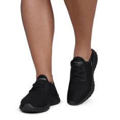 Tênis Masculino Ascension Enerzy Caminhada Academia Esporte, Preto, 38