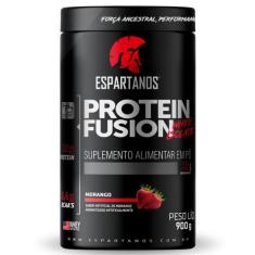 Whey Protein Fusion Isolate 900g - Espartanos,  Morango