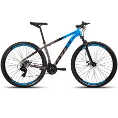 Bicicleta Aro 29 GTS Full 24 Marchas Freios a Disco - GTS Feel, Azul, 