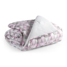 Edredom Mini Cama/Berço Infantil Rosa Geométrico Moderno - EMPÓRIO DO 