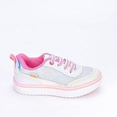 Tênis Casual Infantil Feminino Kidy Happy Branco-Feminino