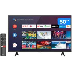 Smart TV 50 UHD 4K LED TCL 50P615 VA 60Hz - Android Wi-Fi Bluetooth HD