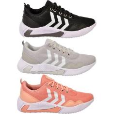 Tênis Feminino Para Academia  - Kit 3 Tênis R-4000 - Dix, 36, Preto, C