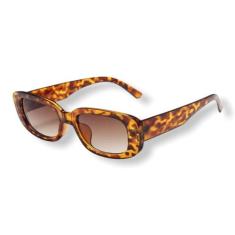 Óculos De Sol Retrô Futura Lente Leopardo Blogueira Moda Uv - Propria,