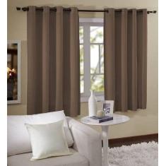 Cortina Para Sala/Quarto Oxford 200x180  Admirare, Marrom
