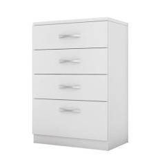 Cômoda 4 Gavetas Astral Branco 4460 Demóbile