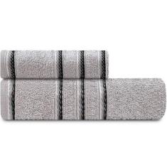 Jogo de Toalhas 2 Peças Banhão e Rosto Algodão Appel Classic, PRATA