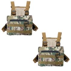 kit 2 pochete motoboy peitoral bag masculino antifurto ajustavel estil