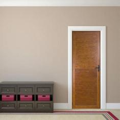 Porta de Aluminio Lambril 210x90cm Topsul Abertura Esquerda - Esquadri