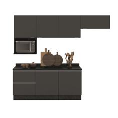 Cozinha Completa Bartira Linea 6 Portas, 3 Gavetas e Nicho - 260cm de largura