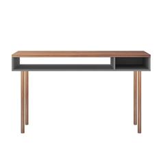 Mesa Para Computador Escrivaninha Multi Cinza Caemmun