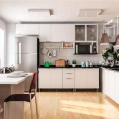 Cozinha Completa Bartira Rubi com 9 Portas, 3 Gavetas e 6 Prateleiras - 280cm de largura