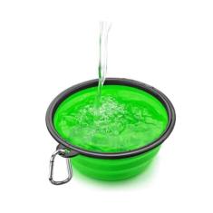 Comedouro Prato Pratinho Pet Para Ração Retrátil Verde - Duke e Dixie