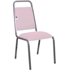 Cadeira Empilhável para Hotelaria Linha Hotel Fremon Rosa