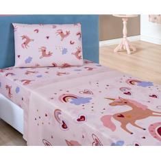 Jogo De Cama Lençol Bouti Kids Solteiro Infantil Com 03 Peças Estampad