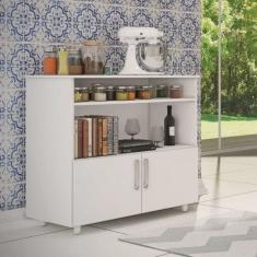 Balcão de Cozinha Multiuso 2 Portas Móveis Percasa Branco